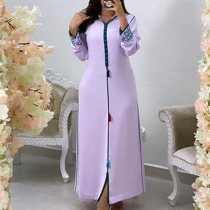 Women Long Dress Dubai Abaya Fashion Hijab