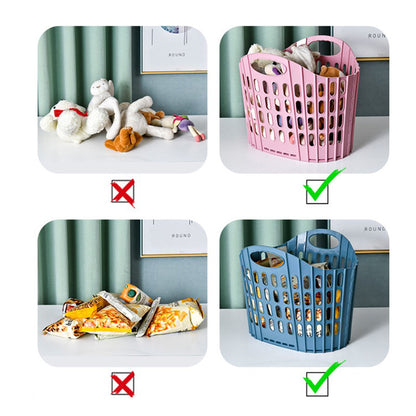 Plastic Household Toilet Folding Dirty Laundry Basket