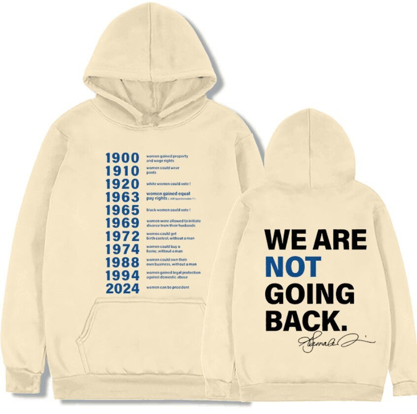 New European And American Letter Printed Hoodie