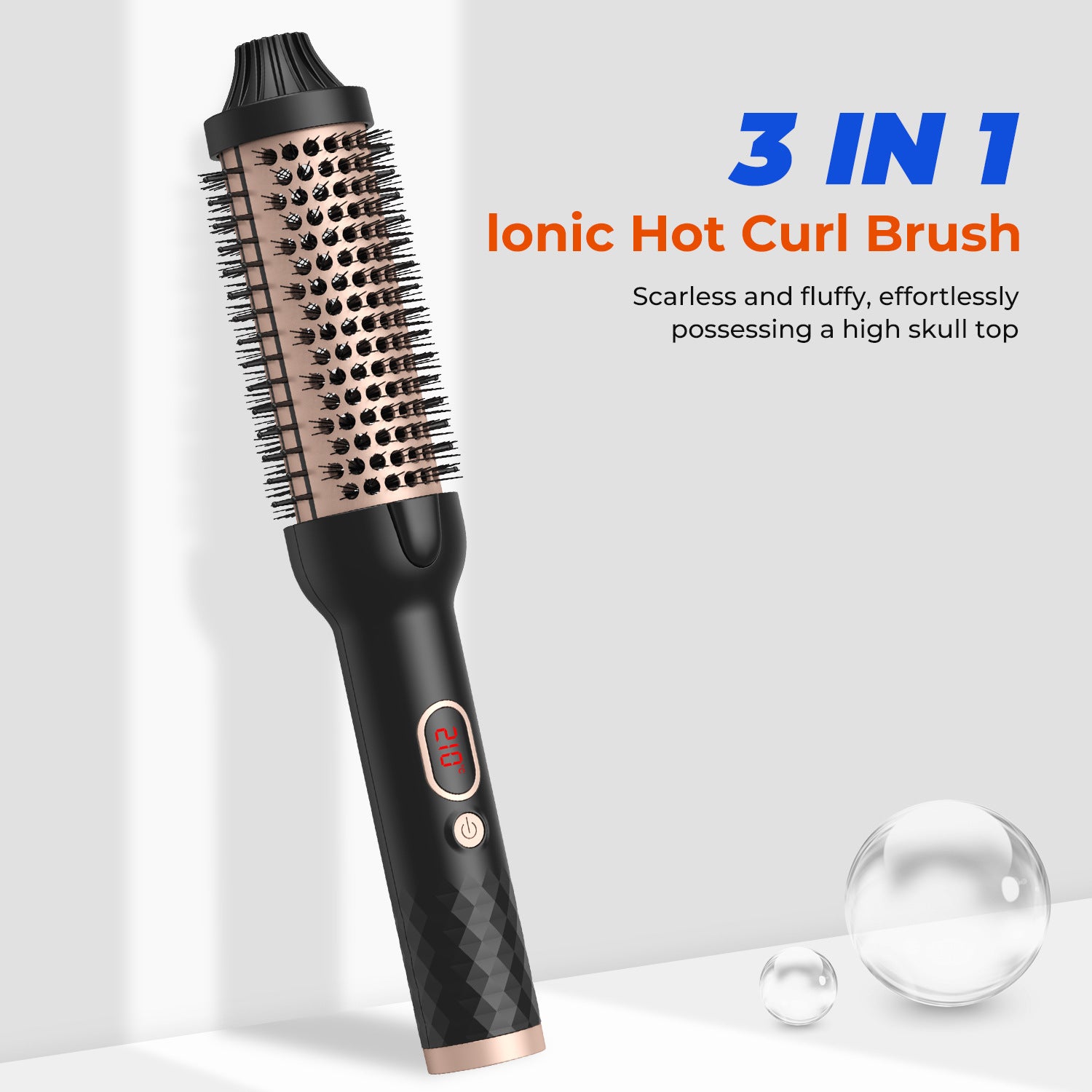 Curling Hair Comb Electric Heating Comb Multifunctional Roll Straight Hair Comb Dual-purpose