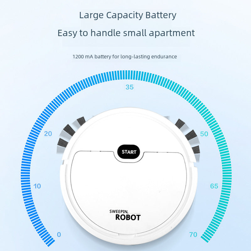 New Mini Intelligent Sweeping Robot Vacuum Cleaner Household Suction Sweeping Drag Three-in-one Factory Wholesale Will Sell Gifts