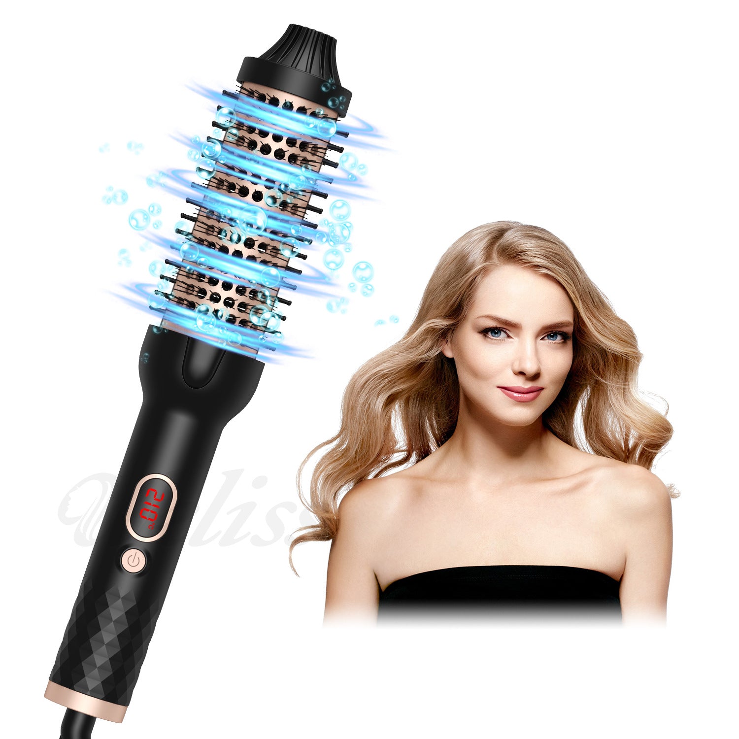 Curling Hair Comb Electric Heating Comb Multifunctional Roll Straight Hair Comb Dual-purpose