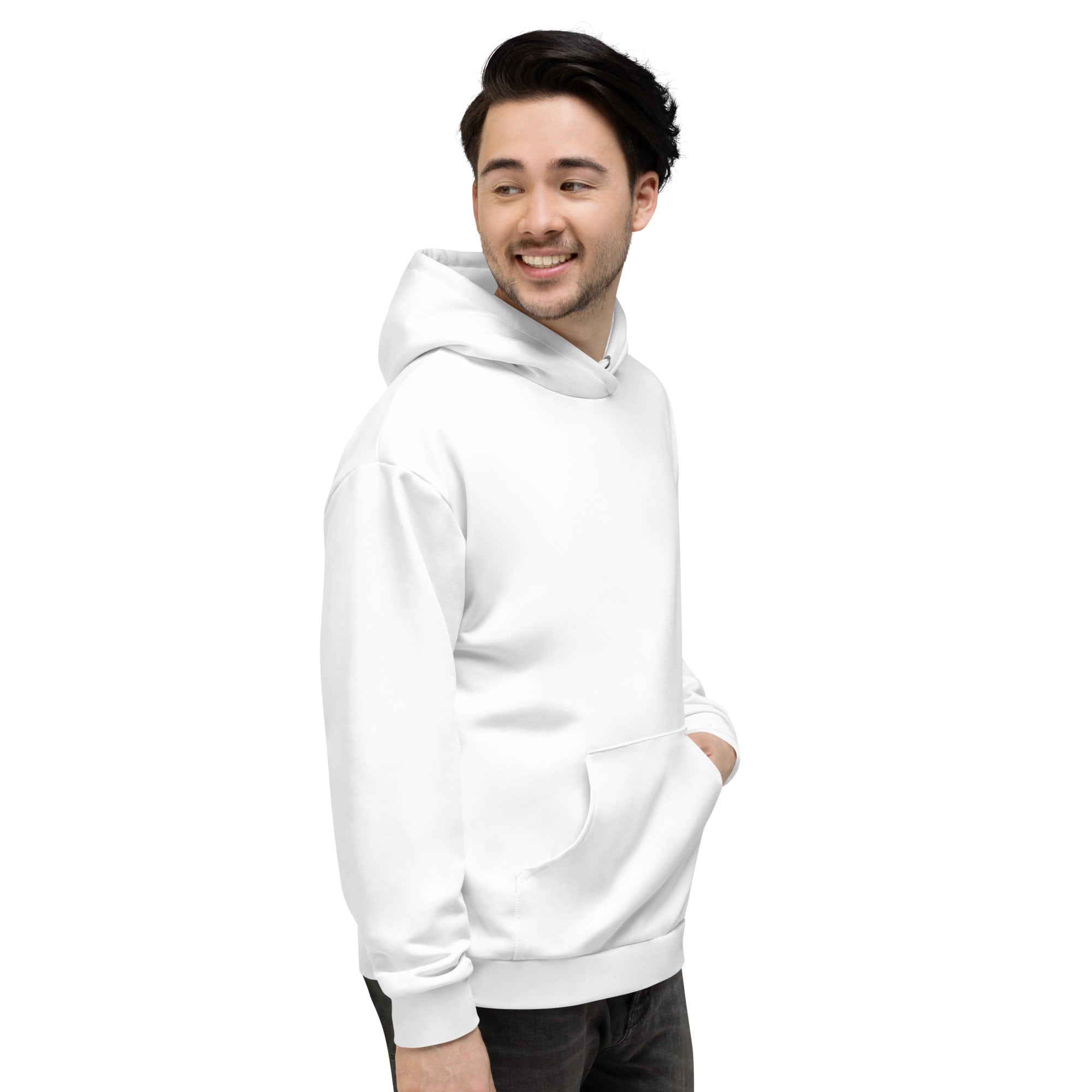 Unisex Hoodie .95% recycled polyester, 5% spandex.Soft cotton-feel fabric face