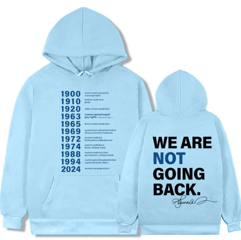 New European And American Letter Printed Hoodie