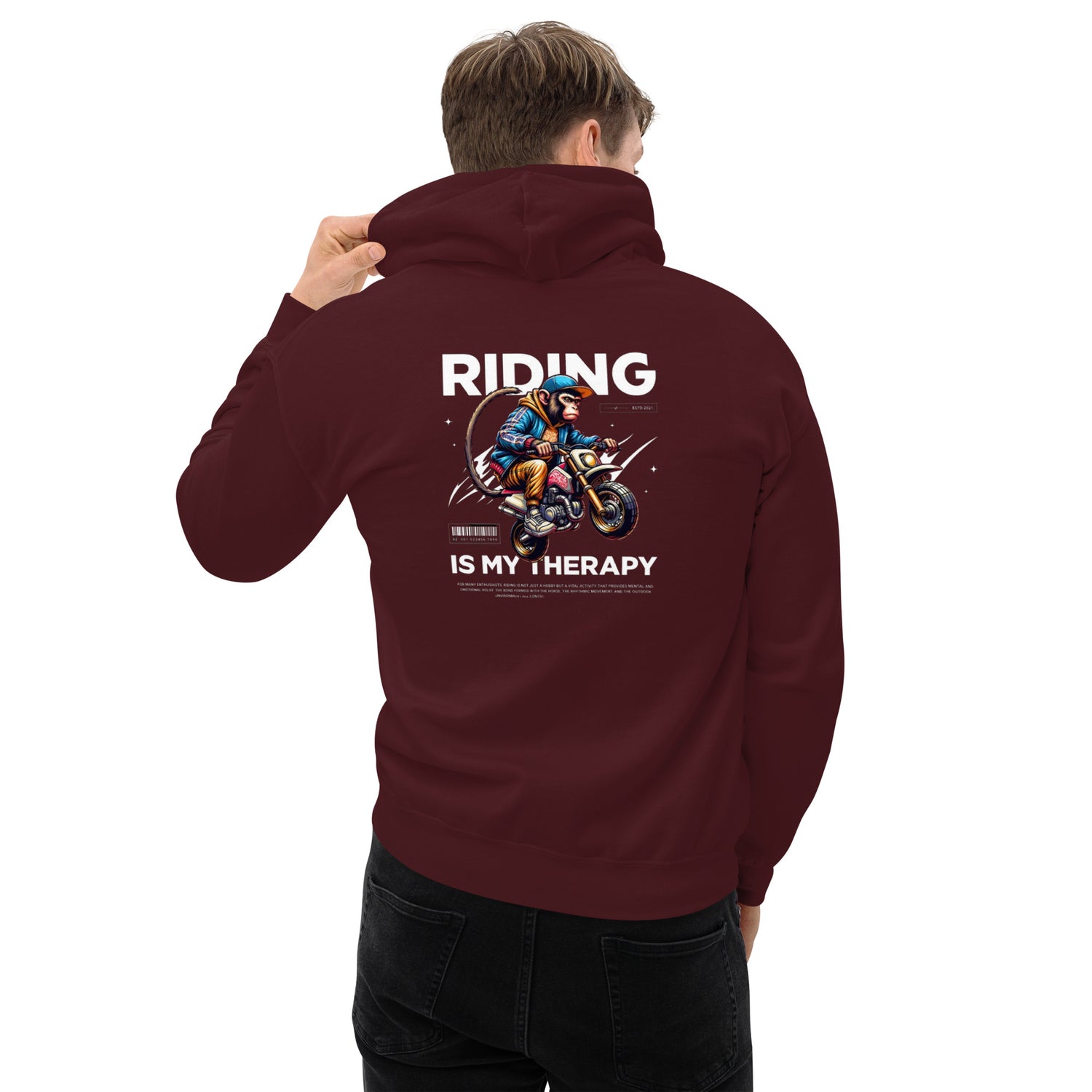 Unisex Hoodie .50% pre-shrunk cotton, 50% polyester.Fabric weight: 8.0 oz/yd² (271.25 g/m²).