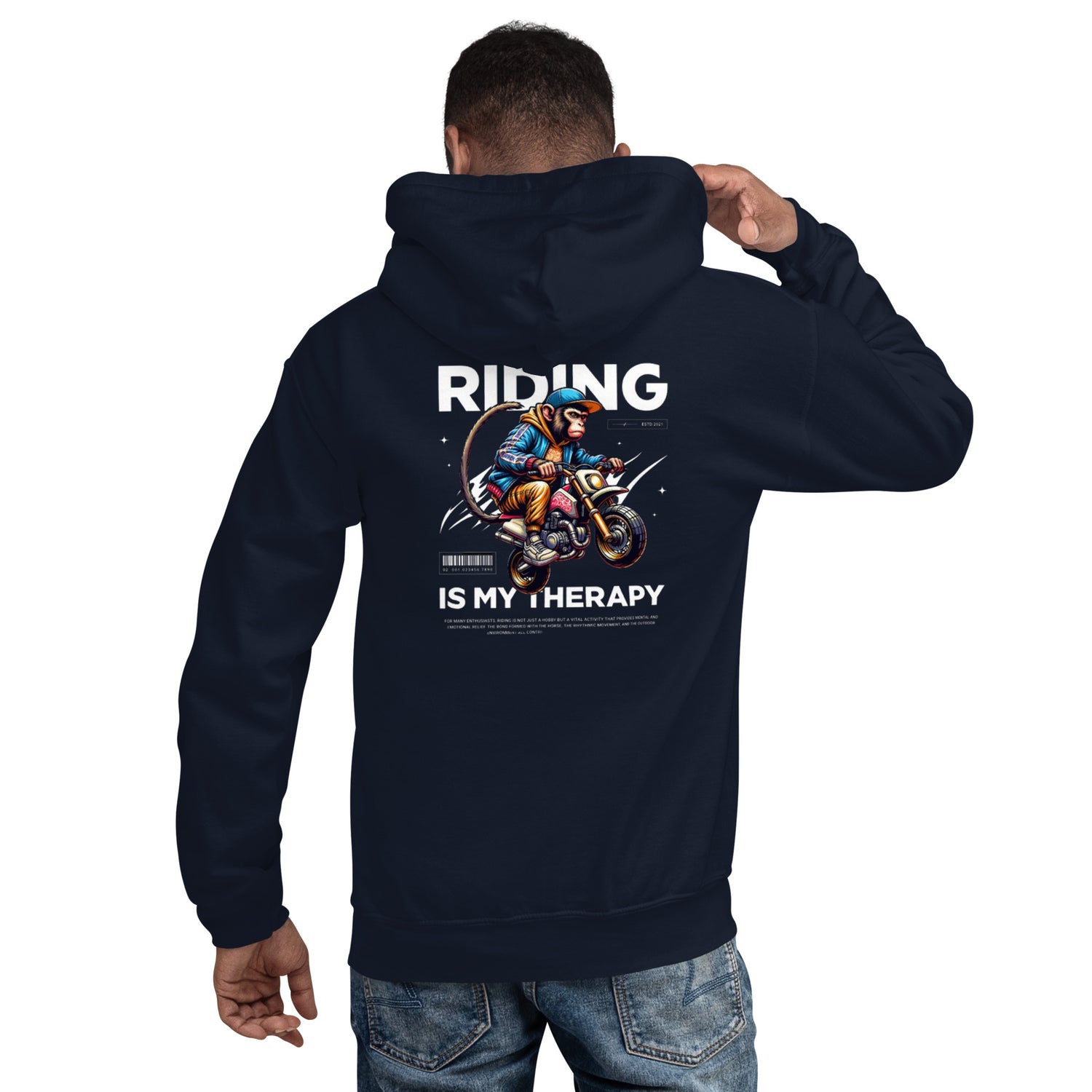 Unisex Hoodie 50% pre-shrunk cotton, 50% polyester.Fabric weight: 8.0 oz/yd² (271.25 g/m²).